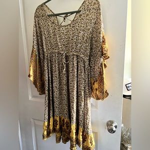 Vintage 70’s Style Ditsy Dress